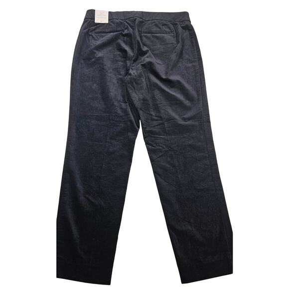 NWT 8P 8 PETITES slim ankle pants black velvet talbots career casual minimalist - Picture 4 of 11